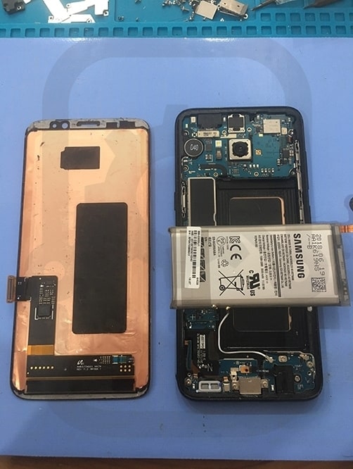 Samsung S8 拆除壞損螢幕