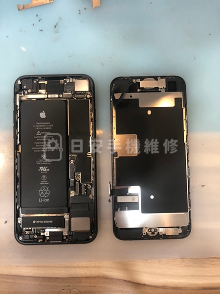 Apple iPhone 8 螢幕維修，拆除破損螢幕