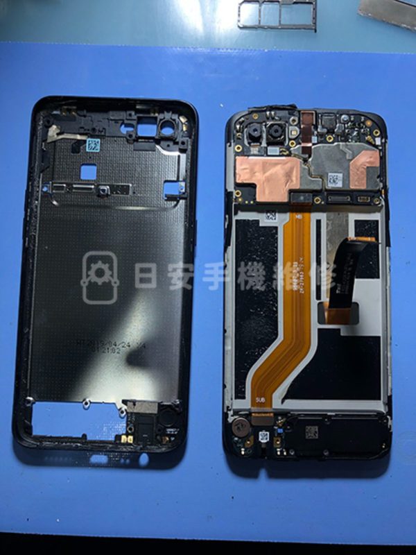 OPPO AX5s 更換螢幕，移除電池