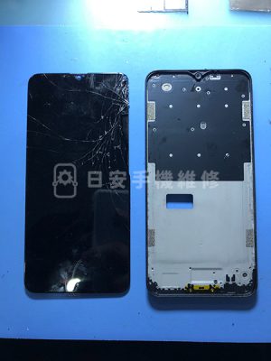 OPPO AX5s 更換螢幕，移除損壞螢幕