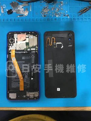 華為 nova 3i 拆卸指紋排線